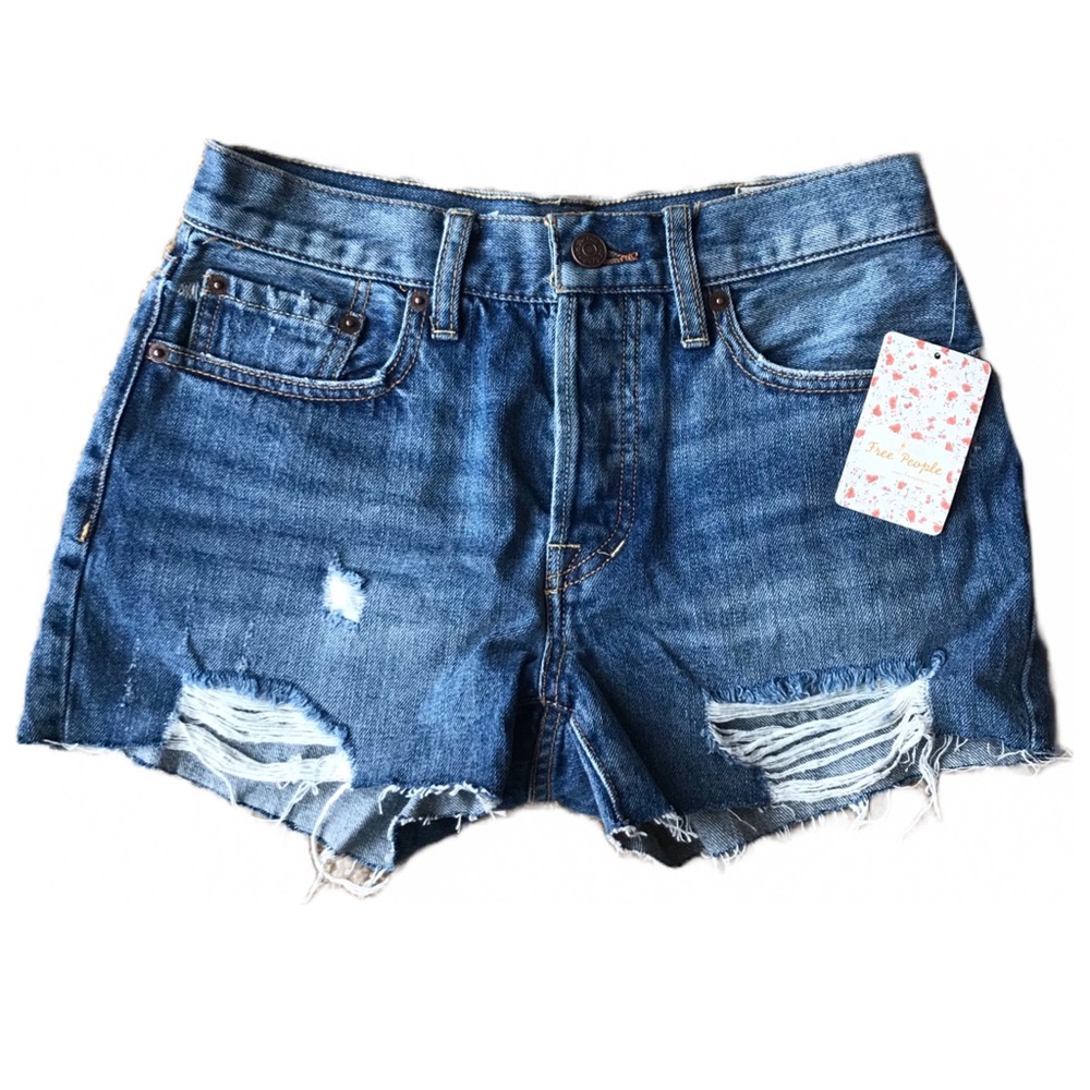 Free People Byron Bay Denim Shorts